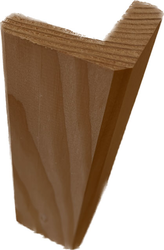 Baguette d'angle EXTERIEURE - Douglas - 55 x 55 mm x 2.25 ml - Traité CL3 Brun